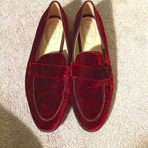 Velvet loafers